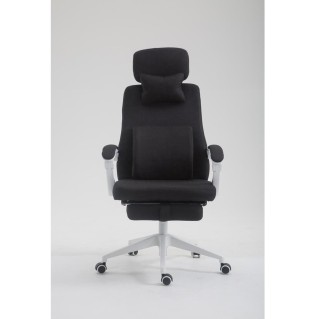 Sillón de Oficina ADRIANO, Reposapiés Extensible, color Negro 2