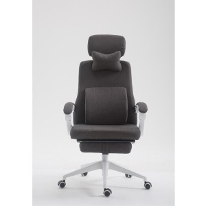 Sillón de Oficina ADRIANO, Reposapiés Extensible, color Negro