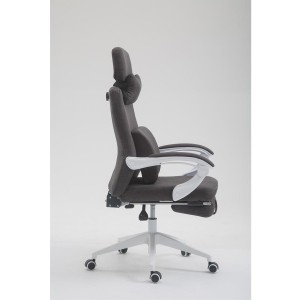 Sillón de Oficina ADRIANO, Reposapiés Extensible, color Negro