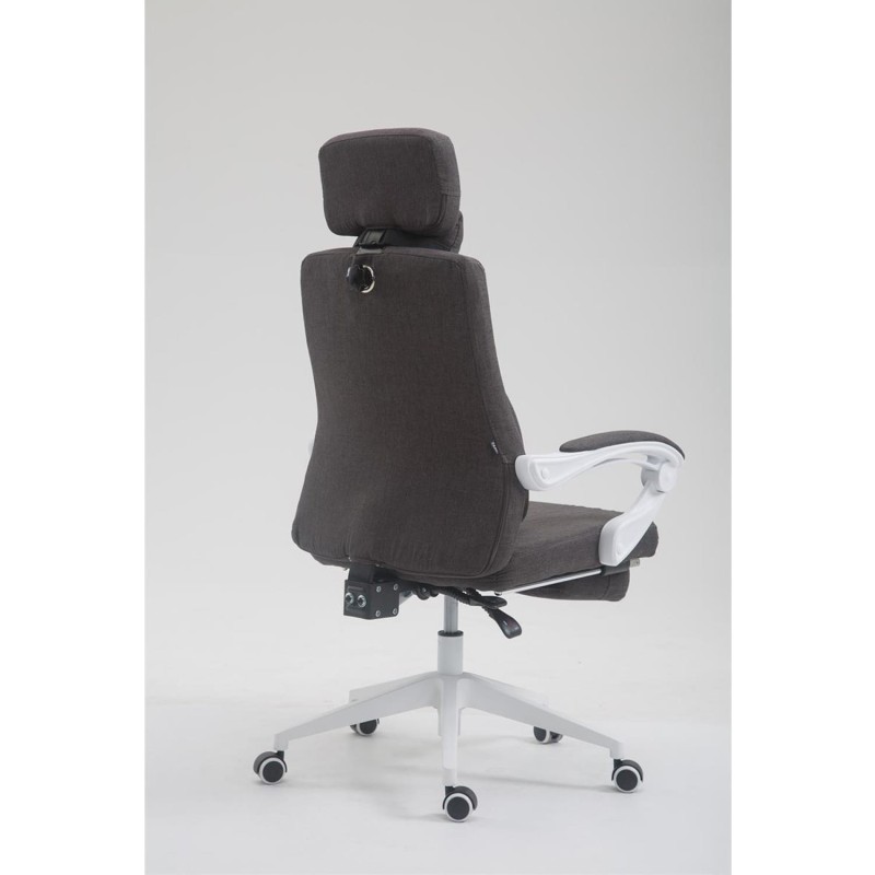 Sillón de Oficina ADRIANO, Reposapiés Extensible, color Negro