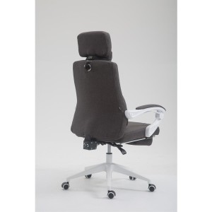 Sillón de Oficina ADRIANO, Reposapiés Extensible, color Negro