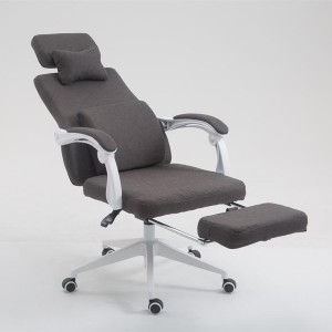 Sillón de Oficina ADRIANO, Reposapiés Extensible, color Negro