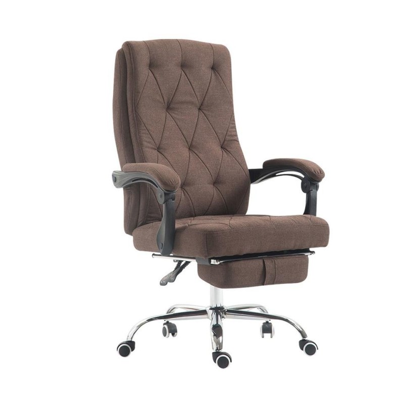 Sillón de Oficina BENETY TELA, Reposapiés Extensible, color Negro