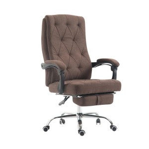 Sillón de Oficina BENETY TELA, Reposapiés Extensible, color Negro