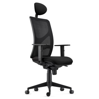 Silla de Oficina BAIKAL en Tela color Negro