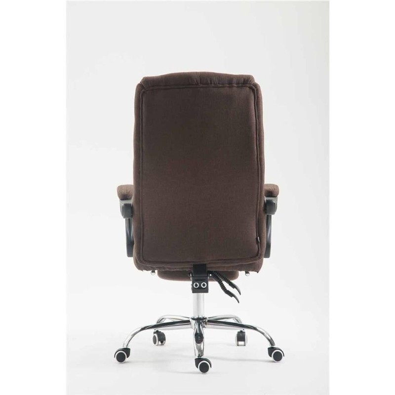 Sillón de Oficina BENETY TELA, Reposapiés Extensible, color Negro
