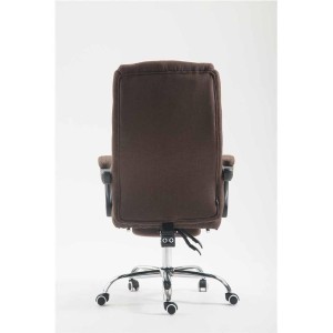 Sillón de Oficina BENETY TELA, Reposapiés Extensible, color Negro