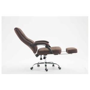 Sillón de Oficina BENETY TELA, Reposapiés Extensible, color Negro
