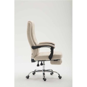 Sillón de Oficina BENETY TELA, Reposapiés Extensible, color Negro