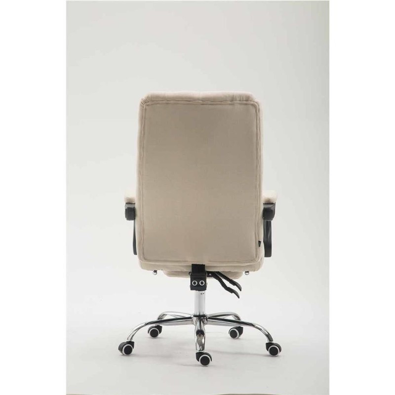 Sillón de Oficina BENETY TELA, Reposapiés Extensible, color Negro