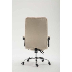 Sillón de Oficina BENETY TELA, Reposapiés Extensible, color Negro