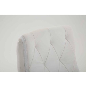 Sillón de Oficina BENETY, Reposapiés Extensible, en Piel color Negro
