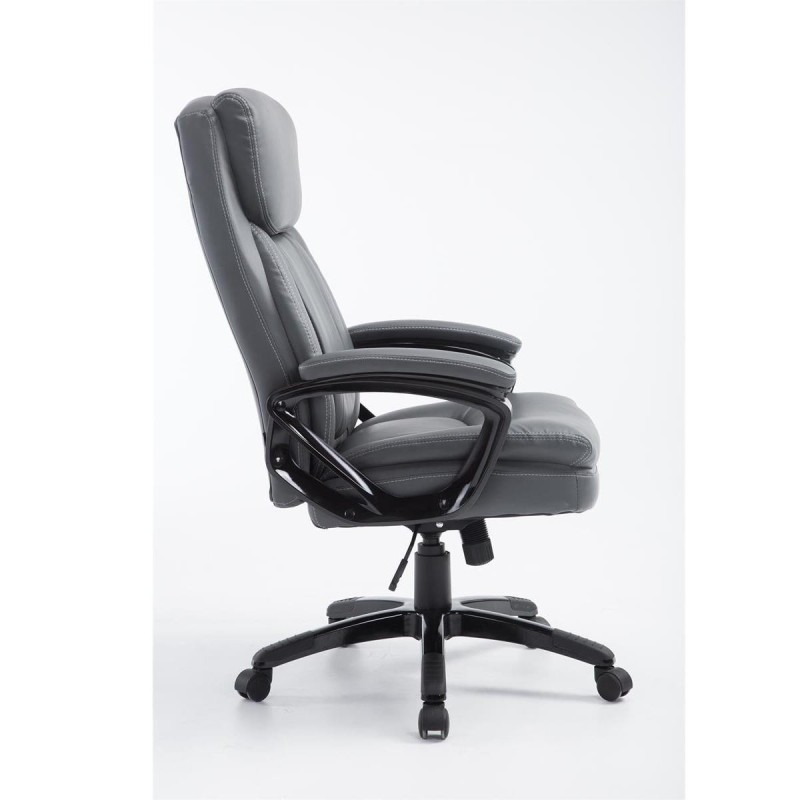 Sillón de Oficina TOMPA, Resistente hasta 150 kg, Gran acolchado, color Negro