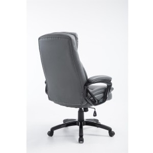 Sillón de Oficina TOMPA, Resistente hasta 150 kg, Gran acolchado, color Negro