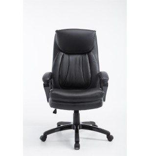 Sillón de Oficina TOMPA, Resistente hasta 150 kg, Gran acolchado, color Negro 2