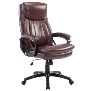 Sillón de Oficina TOMPA, Resistente hasta 150 kg, Gran acolchado, color Negro