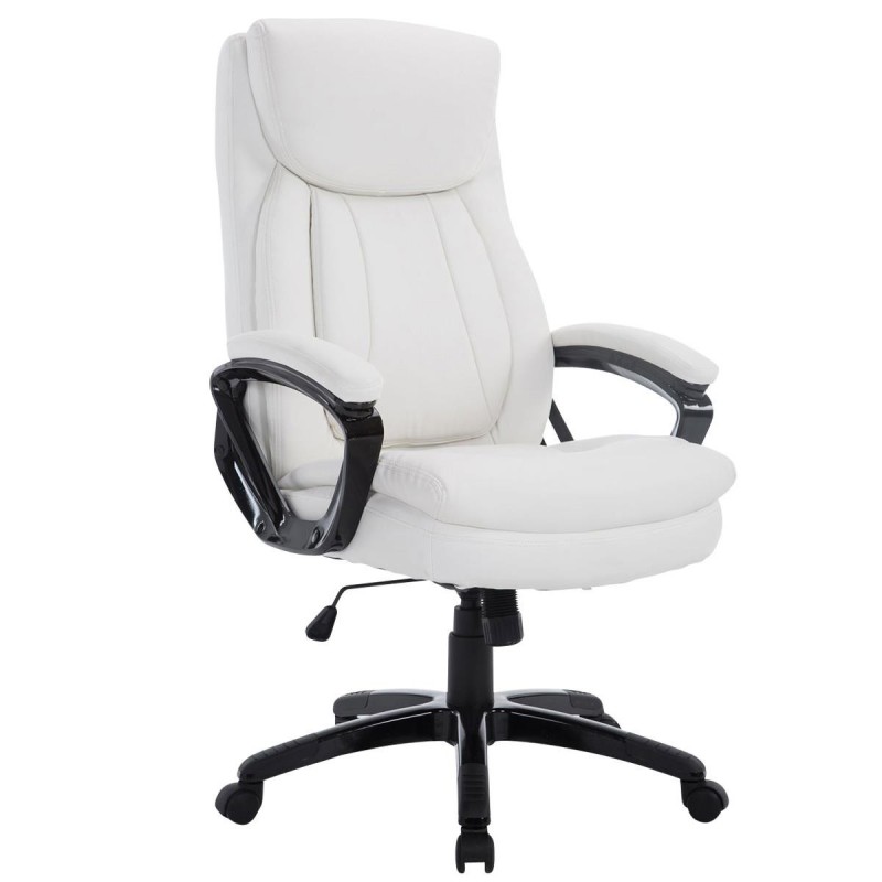 Sillón de Oficina TOMPA, Resistente hasta 150 kg, Gran acolchado, color Negro