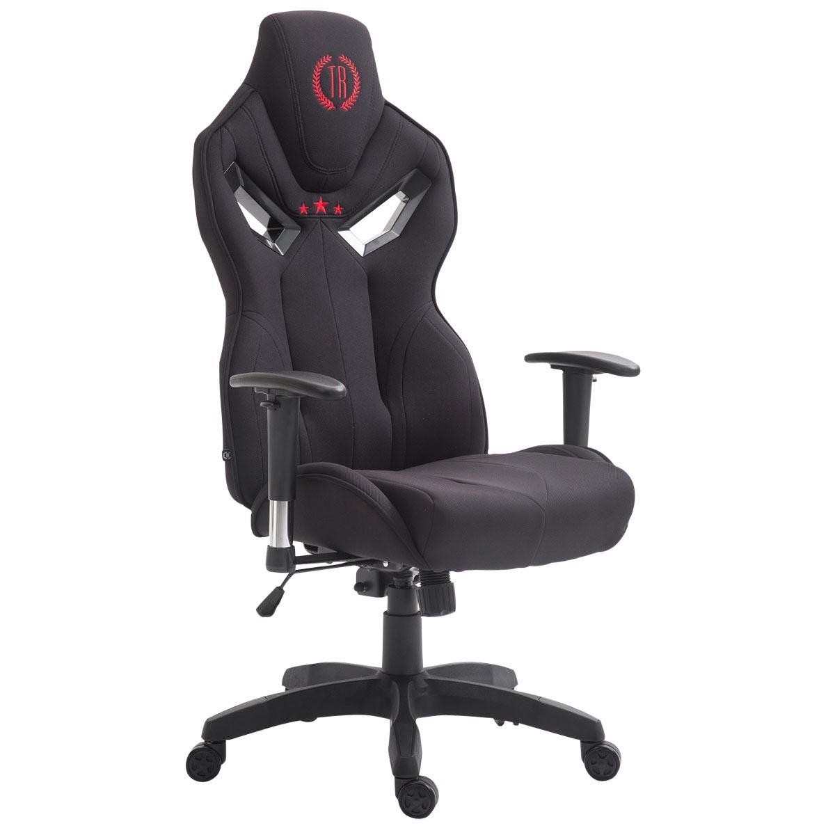 Silla de Oficina HAMIL, diseño ergonómico, en tela, color negro