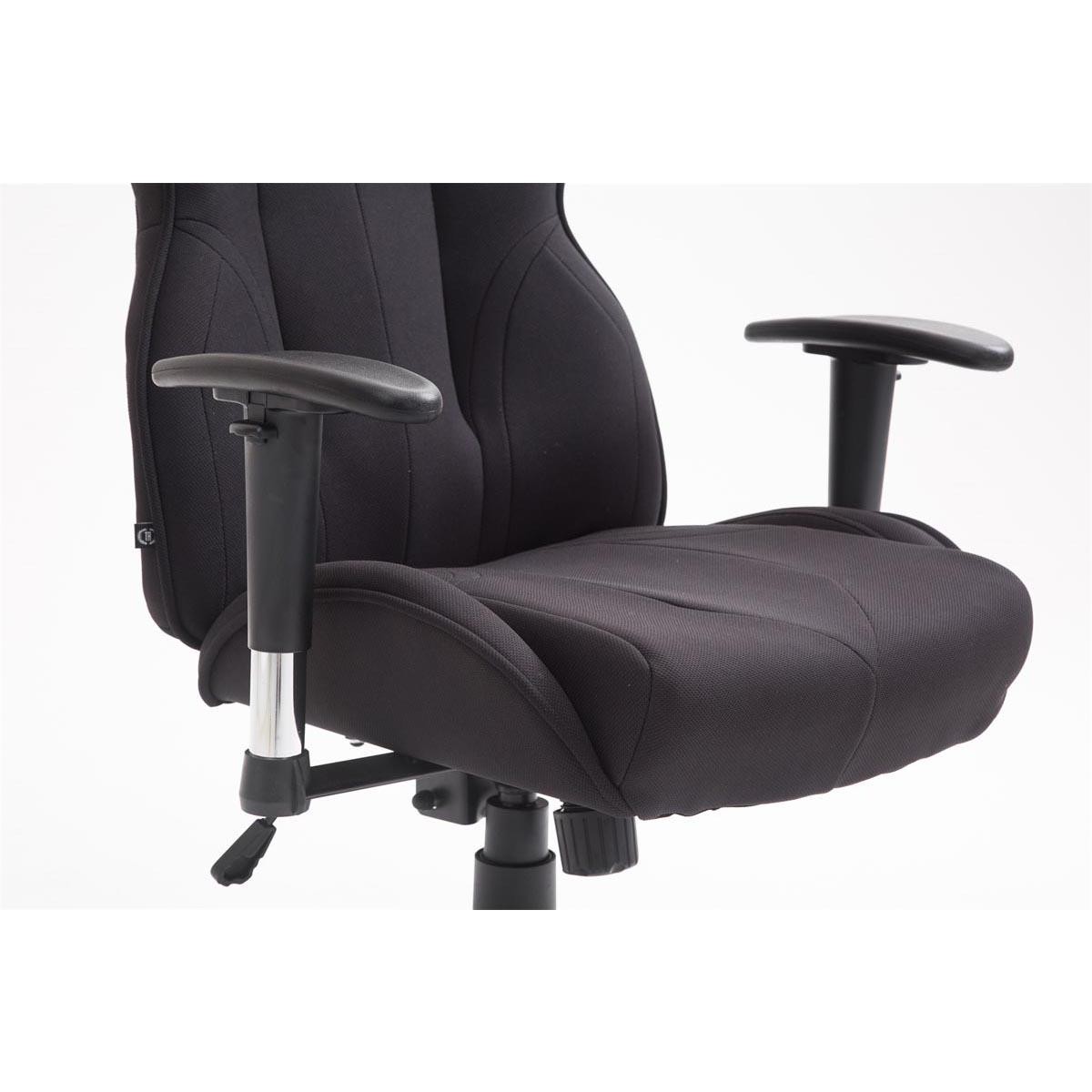 Silla de Oficina HAMIL, diseño ergonómico, en tela, color negro