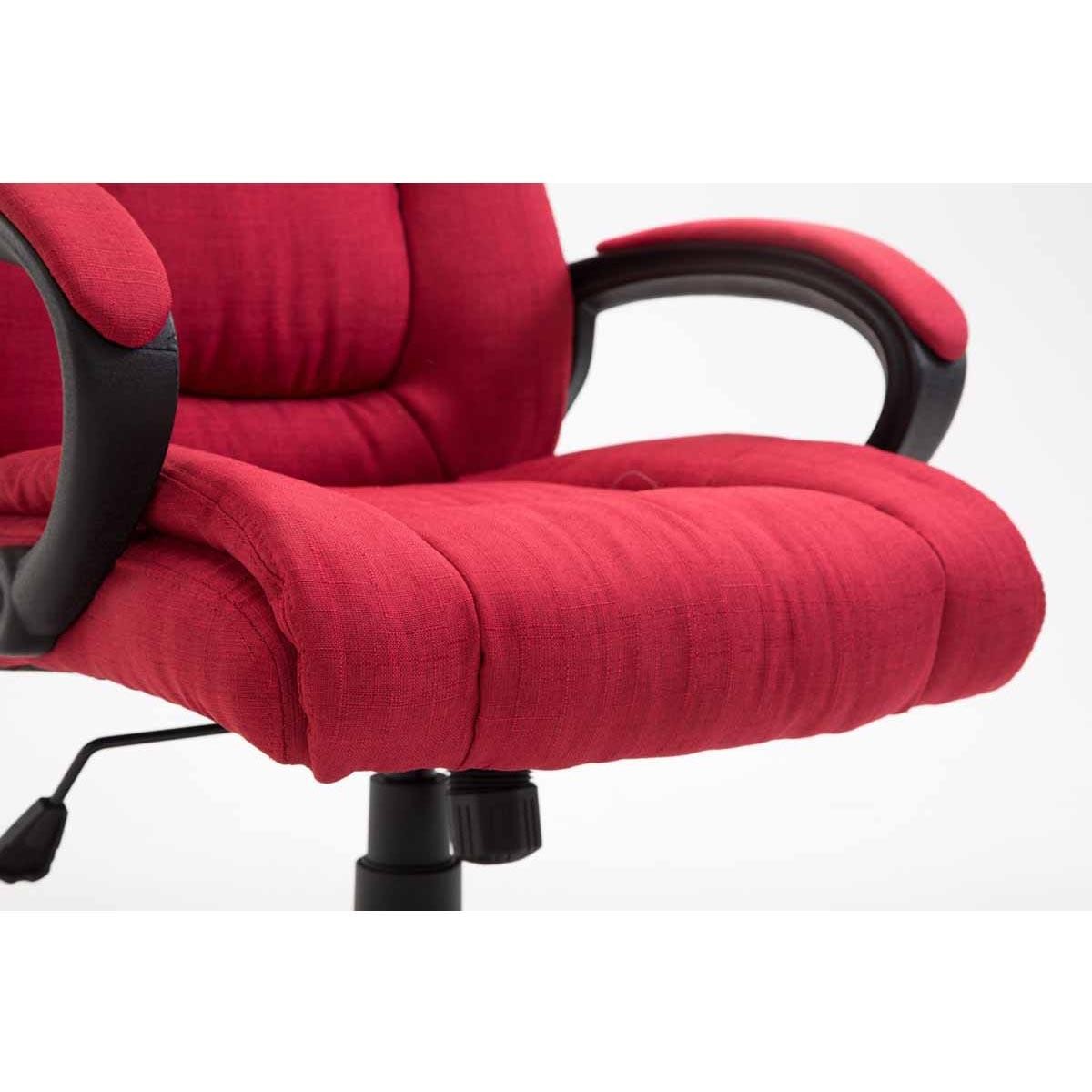 Silla de oficina NINA, diseño resistente, en tela, color negro