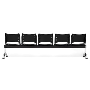 Bancada 5 asientos ELVA, negro