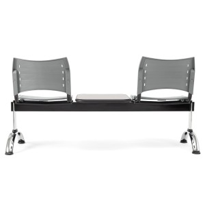 Bancada 2 asientos y mesa ELVA, negro
