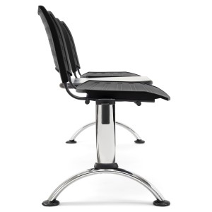 Bancada 2 asientos y mesa ELVA, negro