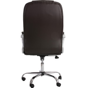 Sillón de oficina BOSTON en acero acolchado, hasta 150kg en marrón