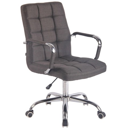 Silla de oficina MELTY, Gran acolchado, en tela color gris 2