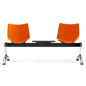 Bancada para recepción 2 asientos y mesa AMIR, negro