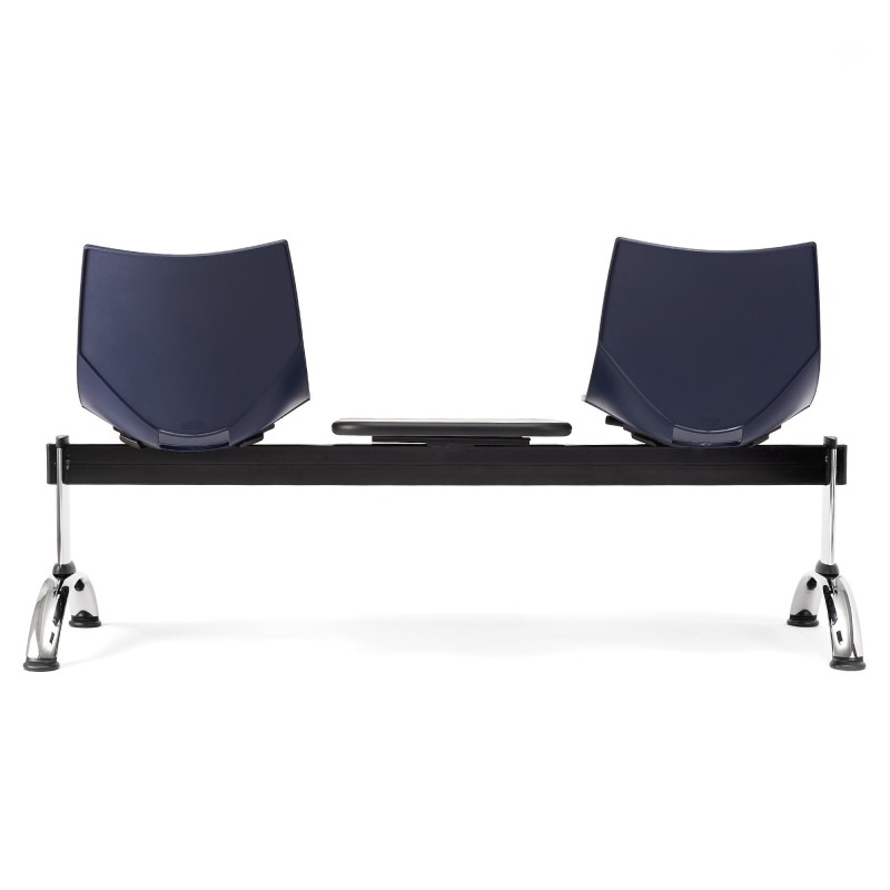 Bancada para recepción 2 asientos y mesa AMIR, negro