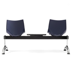 Bancada para recepción 2 asientos y mesa AMIR, negro