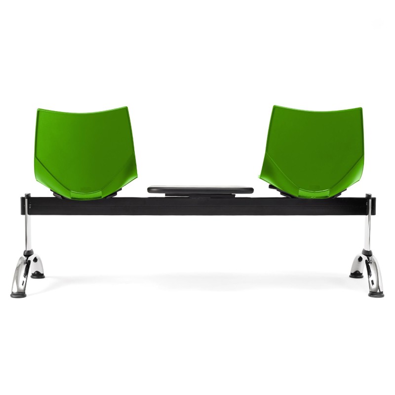 Bancada para recepción 2 asientos y mesa AMIR, negro