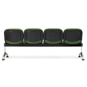 Bancada para recepción 4 asientos MOBY BASE, tela negro