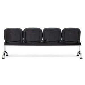 Bancada para recepción 4 asientos MOBY BASE, tela negro