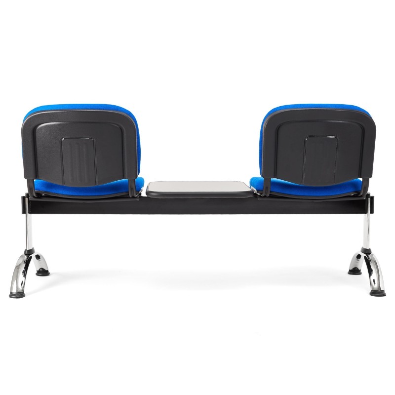 Bancada para recepción 2 asientos y mesa  MOBY BASE, tela negro