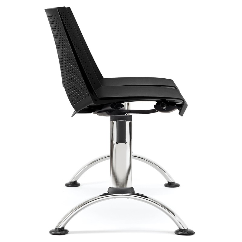 Bancada para sala de espera 2 asientos ENZO, negro