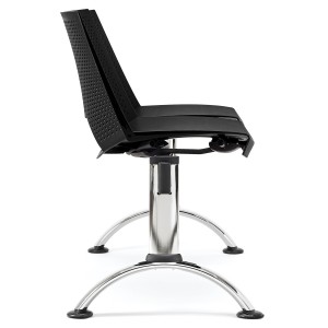 Bancada para sala de espera 2 asientos ENZO, negro