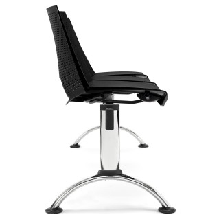 Bancada para sala de espera 3 asientos ENZO, negro 2
