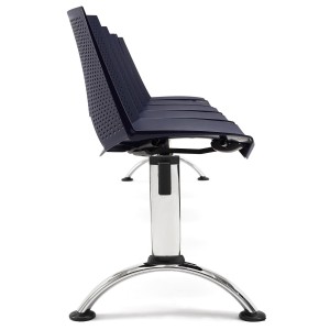 Bancada para sala de espera 5 asientos ENZO, negro