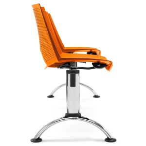 Bancada para sala de espera 2 asientos y mesa ENZO, negro