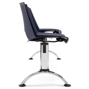 Bancada para sala de espera 2 asientos y mesa ENZO, negro