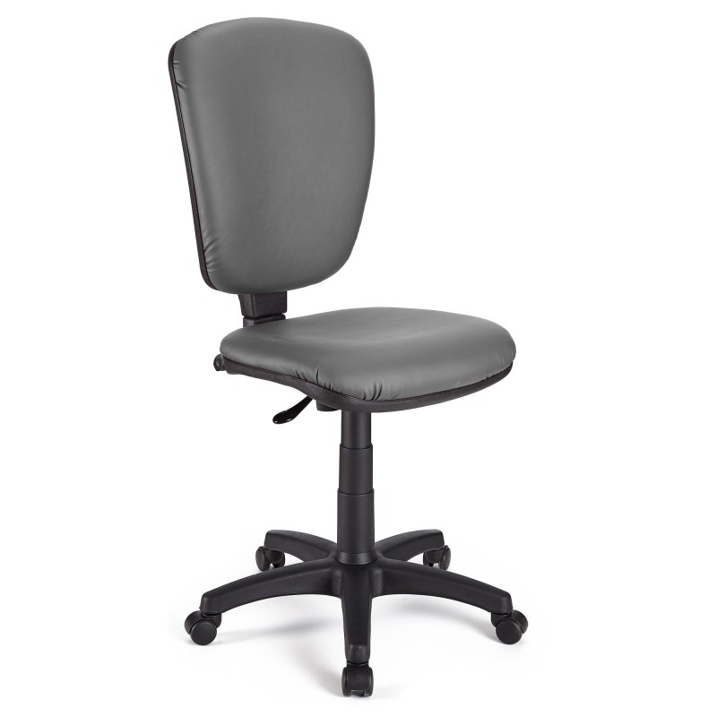 Silla ergonómica CALIPSO SIN BRAZOS, respaldo ajustable, en piel negro