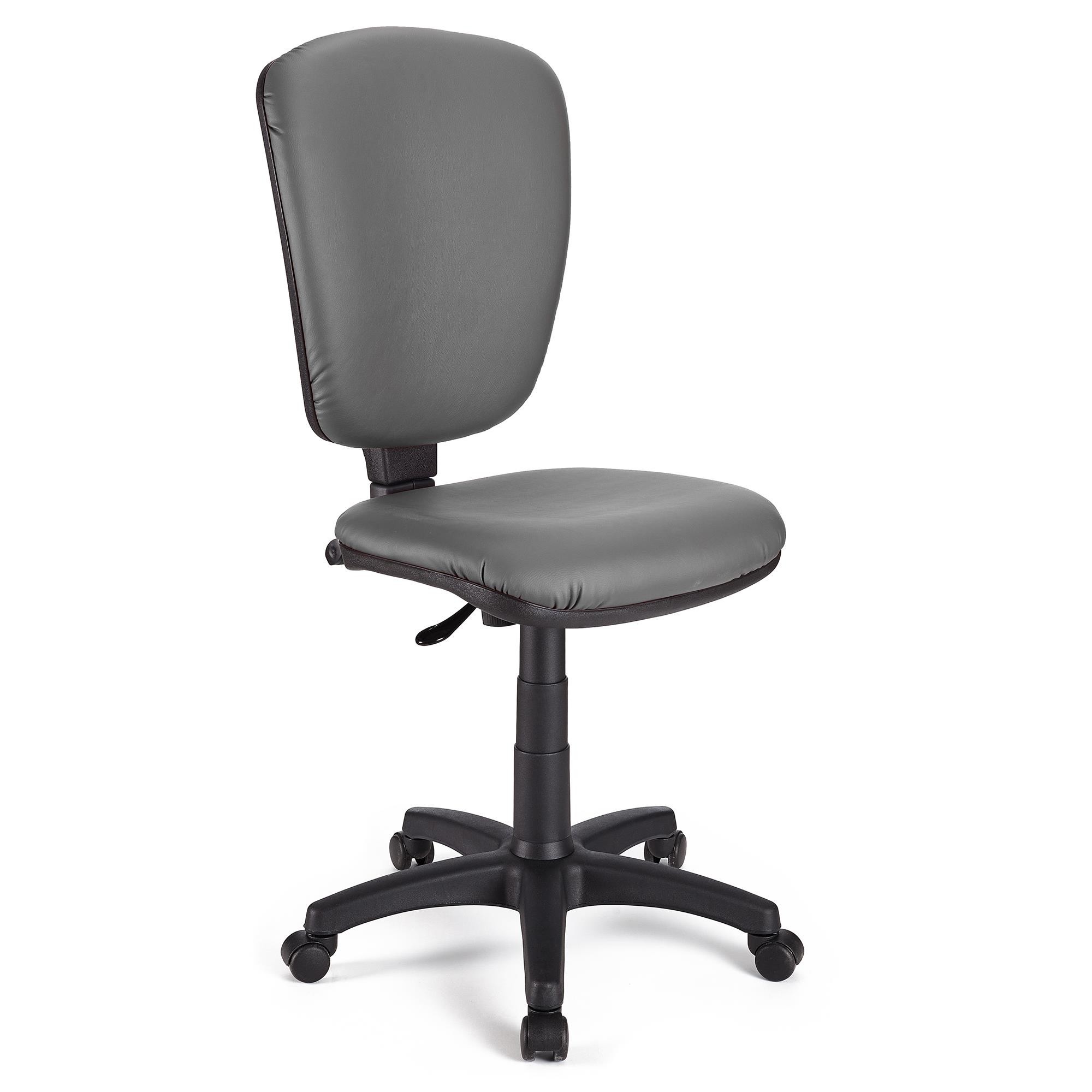 Silla de Oficina CALIPSO SIN BRAZOS PIEL, Respaldo Ajustable, Color Negro