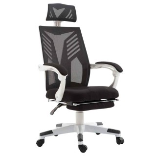 Silla Gaming NEON WHITE en Malla Transpirable Negra