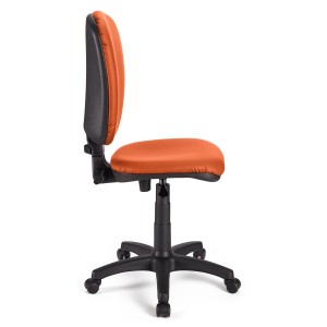 Silla ergonómica CALIPSO SIN BRAZOS, respaldo ajustable, en piel negro
