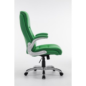 Sillón de oficina CRISTIANO, Gran Acolchado, Mecanismo Basculante, Uso diario 8h, En Negro