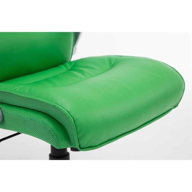 Sillón de oficina CRISTIANO, Gran Acolchado, Mecanismo Basculante, Uso diario 8h, En Negro