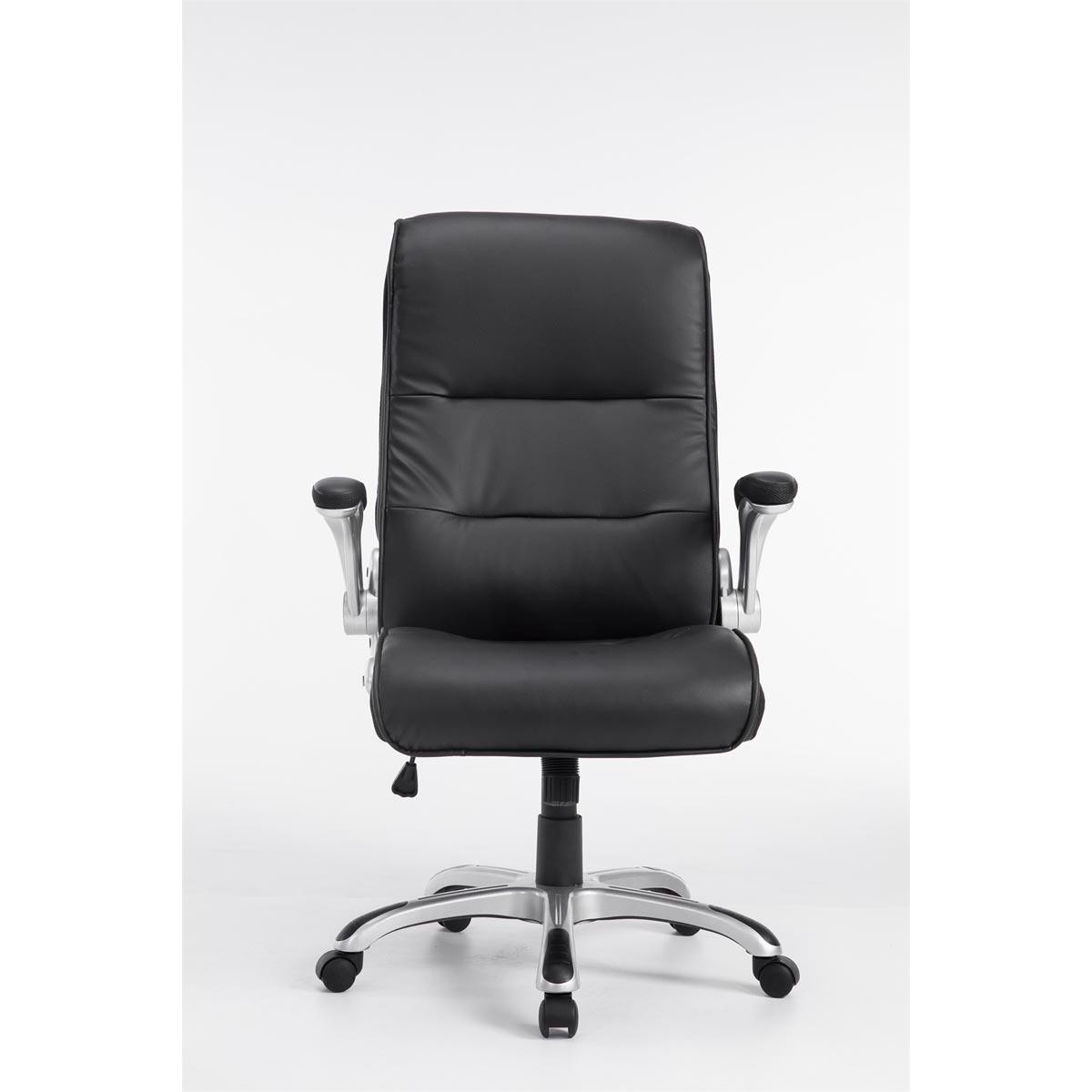 Sillón de oficina CRISTIANO, Gran Acolchado, Mecanismo Basculante, Uso diario 8h, En Negro