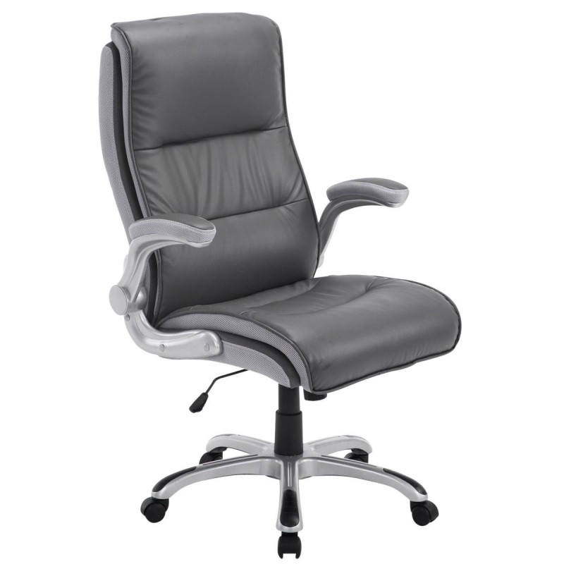Sillón de oficina CRISTIANO, Gran Acolchado, Mecanismo Basculante, Uso diario 8h, En Negro